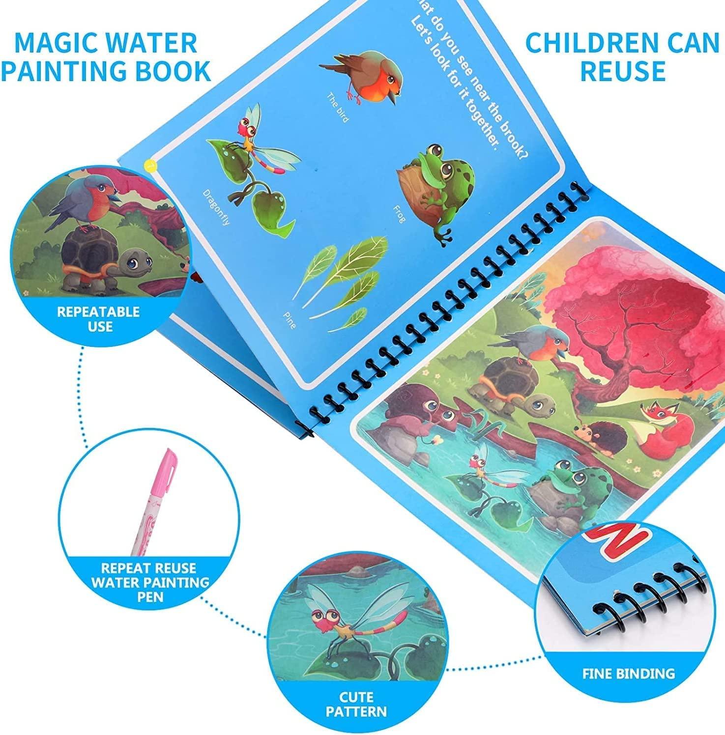 Magical Water Painting Book 🎨(Set of 4)